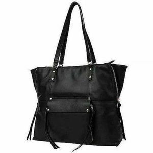 Kooba Everette Black Leather Tote / shoulder bag